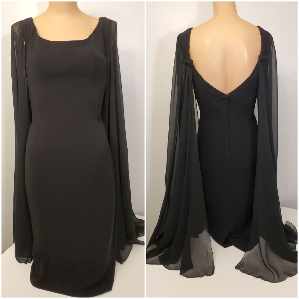 ✨️Host Pick✨️ VINTAGE 1950's Mr. Blackwell Black Cocktail Dress